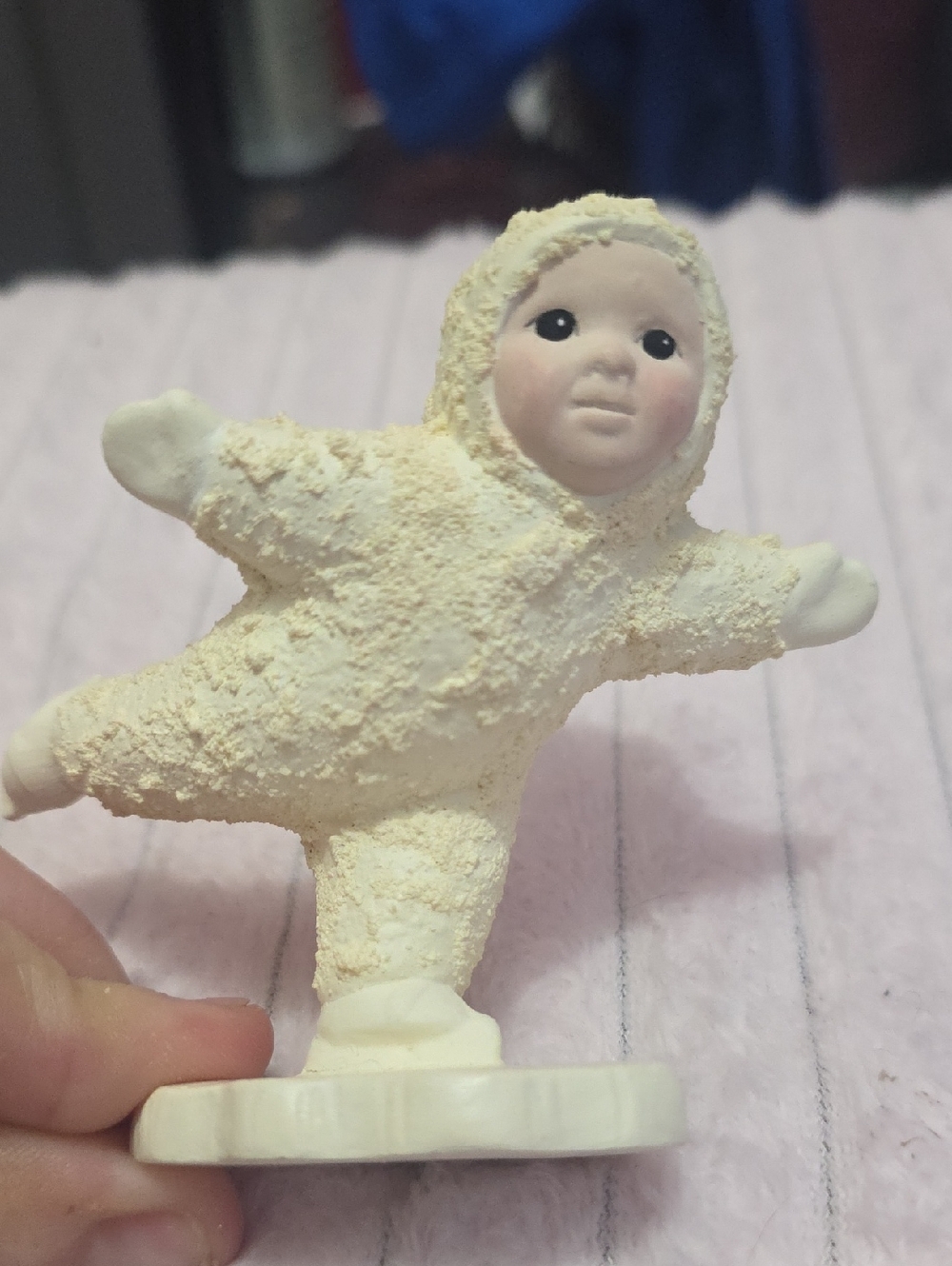 Department 56 Cream Snow Baby Figurine - Textured Ivory Finish